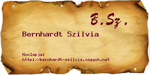 Bernhardt Szilvia névjegykártya